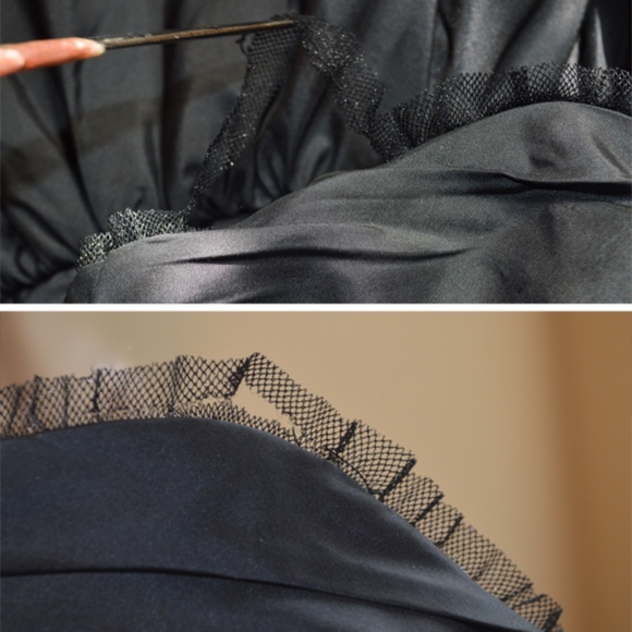 BETSY JOHNSON Evening Ruched Silk Party Dress - Picture 8 of 9